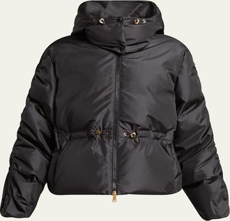 Moncler Louviere Puffer Jacket with Detachable Hood