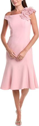 Teri Jon by Rickie Freeman Teri Jon By Rickie Freeman Crepe Off-Shoulder Trumpet Hem Dress