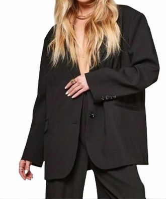 Mimosa Irisa Oversized Boyfriend Blazer In Black