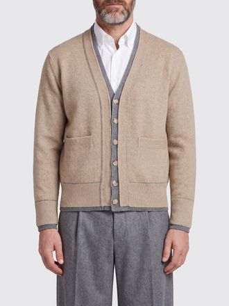 Paolo Pecora Wool-Blend V-Neck Cardigan with Patch Pockets and Buttons