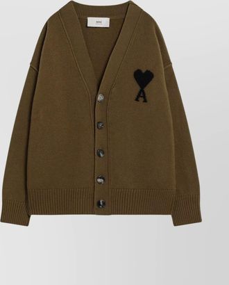 Ami heart friend v-neck cardigan