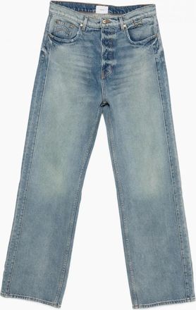 Rhude Mens Relaxed Traxedo Jeans Blue - Size: 32/32