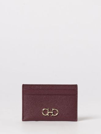 Ferragamo Portacarte di credito Gancini Ferragamo in pelle a grana