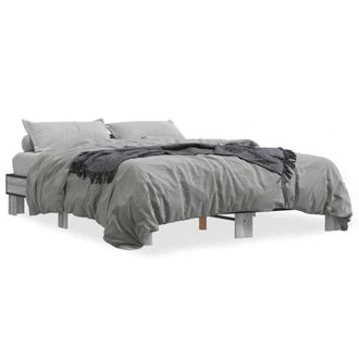 Berkfield Home Bed Frame without Mattress Grey Sonoma 150x200 cm King Size