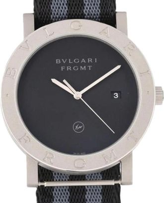 Bulgari Pre-owned Vintage Horloge - Heren - Vintage Horloges - Zwart - ONE Size - Vintage