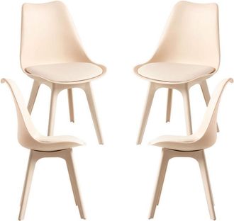 Regalos Miguel Regalos Miguel - Packs Sillas Comedor - Pack 4 Sillas Synk Suprym - Beige