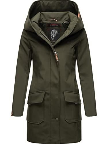 Marikoo Mayleen Veste softshell longue pour femme Manteau dexterieur impermeable avec capuche XS 3XL Olive XXL des 79 95 sur Stylight