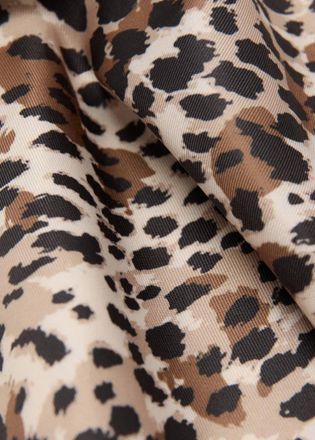 Mango Foulard stampa leopardata marrone - Donna - Taglia unica - MANGO