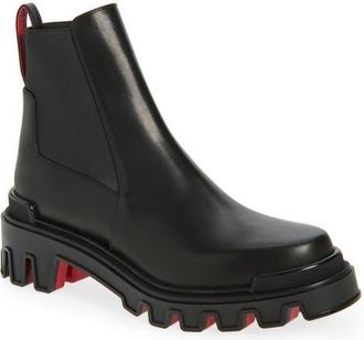 Christian Louboutin Machacroche Dune Chelsea Boot in Black at Nordstrom, Size 10.5Us