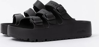 Birkenstock Womens Birkenstock Papillio Florida Womens EVA Platform Sandals - Black - Size: 7.5/C