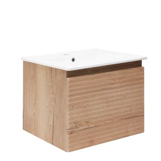 Puma Naturel - Mueble De Ba&ntilde;o Con Lavabo Savona 58x43x44,8 Cm, Roble Halifax Mate (savona60dh)