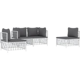 vidaXL Furniture Limited - Juego De Muebles De Jard&iacute;n 4 Piezas Y Cojines