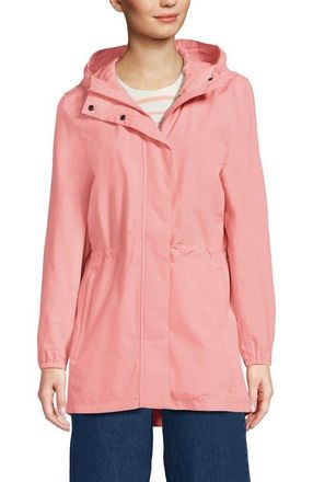 Lands End Squall Packable Waterproof Raincoat in Sunset Coral Pink at Nordstrom, Size X-Large P