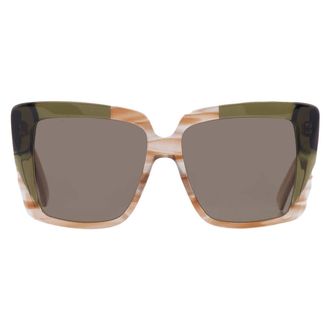 Ferragamo Green Square Ladies Sunglasses SF1060SN 263 55