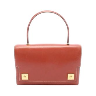 Herm&egrave;s Pre-owned Vintage Handbag - Dames - Pre-owned - Bruin - Maat: ONE Size Leer