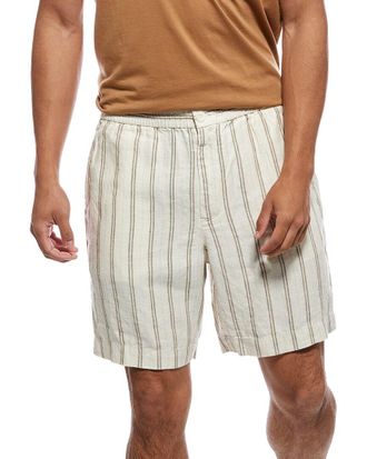 Vince Linen-Blend Beach Short