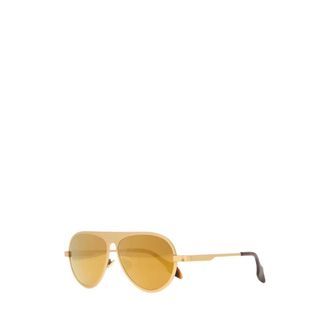 J.W.Anderson Accessoires, Heren, Geel, ONE Size, Metalen Zonnebril