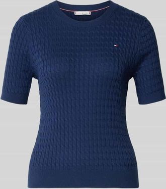 Tommy Hilfiger Slim Fit T-Shirt aus reiner Baumwolle in Marine, Gr&ouml;&szlig;e XL