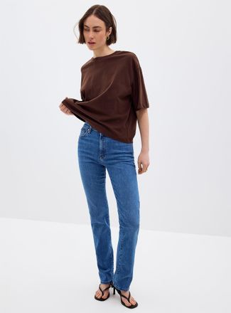 Mavi Womens Kendra medium-indigo jean Fit: Straight leg, mid rise