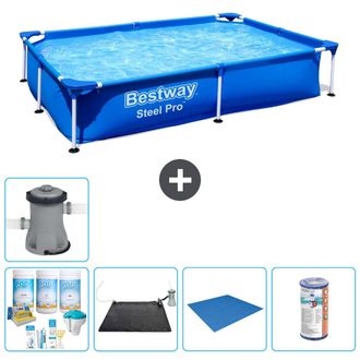 Bestway Piscina Bestway Steel Pro Rectangular - 221x150x43 Cm - 7-piezas S22063