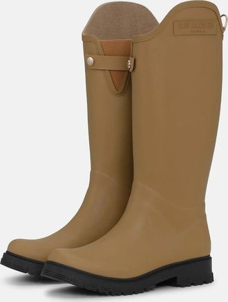 Ilse Jacobsen Womens Asymmetric rain boots in mocha - Brown