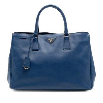 Prada Tweedehands Grote Saffiano Lux Galleria Tote