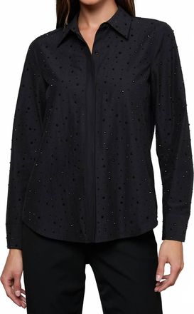 L'agence Ellery Shirt In Black/crystal