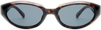 Le Specs Le Bijou 55mm Oval Sunglasses in Dark Tort at Nordstrom