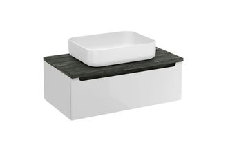 Puma Naturel - Mueble De Ba&ntilde;o Bajo Lavabo Stilla 80x30x45 Cm, Blanco (stillad08005dc)