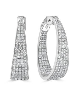 Sabrina Designs 14K 3.01 Ct. Tw. Diamond Hoop Earrings
