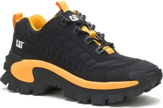 CAT Footwear Unisex Intruder Sneaker, Black Cat Yellow, 9 UK Men/ 10 UK Women