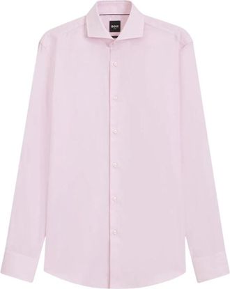 HUGO BOSS Formal Shirts - Heren - Zakelijke Overhemden - Roze - 3XS - Overhemden