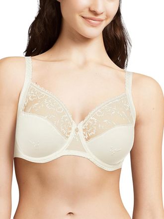 Chantelle Womens Every Curve Underwired Covering Bra - Off-White - Size 34D