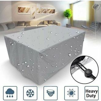 OEM Funda Cuadrada Para Muebles De Jard&iacute;n 210d, 100x100x85cm. Funda Impermeable Y Duradera Para Mesa De Patio Rectangular