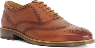 Dune London Mens Sainto - Leather Brogues - Tan - Size UK 10