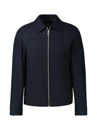 Lerros Blouson LERROS Modischer Wollblouson, Herren, Gr. 58, blau (classic navy), 85% Polyester, 15% Wolle, Jacken Blouson