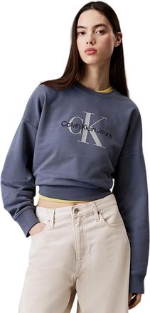 Calvin Klein Mujer, Sudaderas, Gris, Talla: S