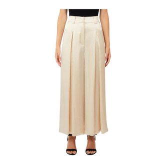 Liu Jo Wide Trousers - female - Liu Jo - Wide Trousers - Beige - S - Trousers