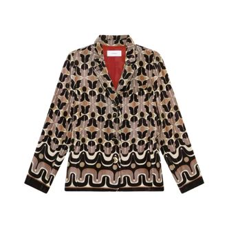Maliparmi Giacca con Stampa Collezione - - Jackets - Donna - Multicolore - L