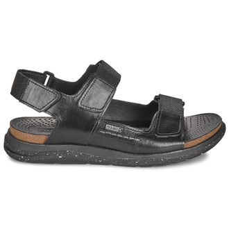Pikolinos Nijar M0B Leather Textile Mens Slingbacks Sandals - Black - Size:UK 10.5-11
