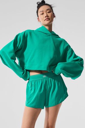 Alo | Bae Hoodie in Spruce Green, Size: XS