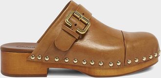 Chlo&eacute; 40mm Jeannette Leather Clogs