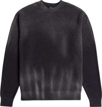G-Star Sunfaded Loose Knit Pullover - Heren - Ronde hals truien - Grijs - M - Katoen - Truien & Vesten