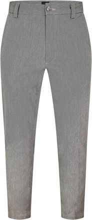 HUGO BOSS Mens C Kent Gw 10276586 01 Straight Leg Trousers in Silver - Size 34W/32L