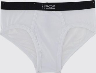 Maison Margiela Slip in cotone con fascia elastica logata in vita