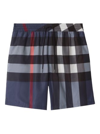 Burberry Check Swim Shorts-Uomo