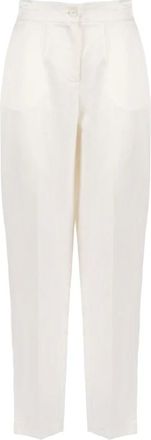 Nenette Dames, Broeken, Beige, Maat: XS Linnen