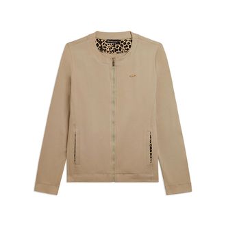 Freddy Felpa Zip Slim con Dettagli Animalier Interni