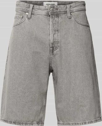 Jack & Jones Jack & Jones Baggy Fit Jeansshorts im 5-Pocket-Design Modell ALEX in Hellgrau, Größe XXL