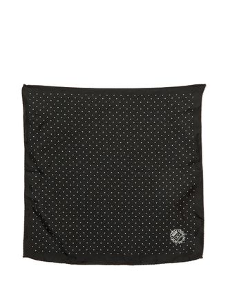 Dolce & Gabbana Zijden pochet met stippen - Zwart
